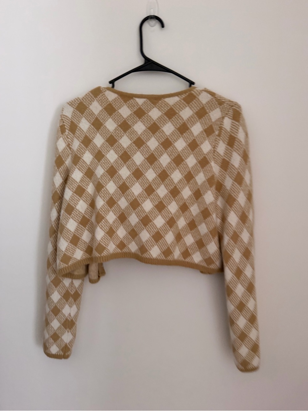 Mable Tan & Cream Knit Cardigan & Strapless Top Set Women’s Large - Picture 10 of 10